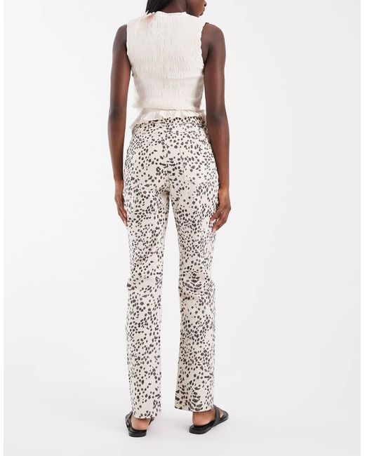 ASOS White 90s Straight Crop Jeans
