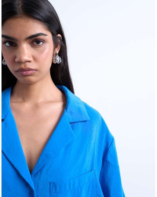Camicia di TOPSHOP in Blue