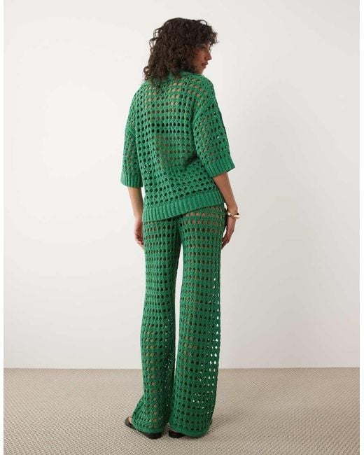 ASOS Green Wide Leg Pants