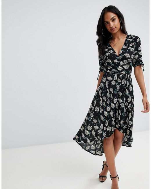 ax paris black wrap dress