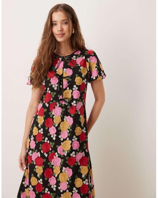 Sister Jane Multicolor Dream Embroidered Maxi Dress