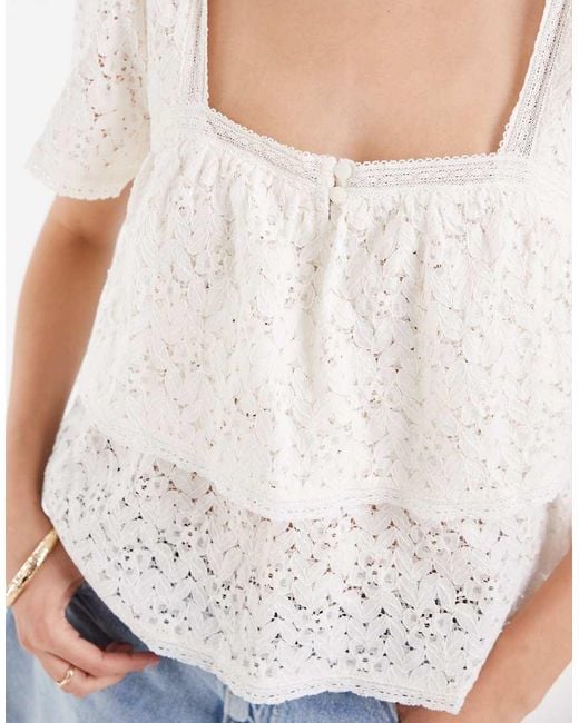 Levi's Natural Dom Lace Blouse