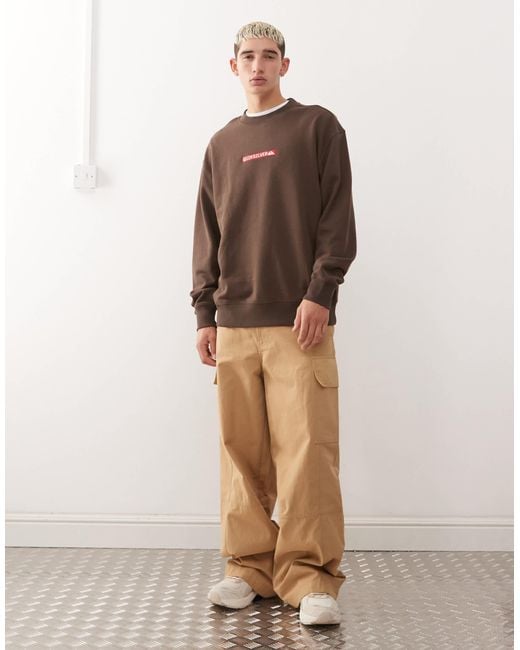 Quiksilver – dna – sweatshirt in Brown für Herren