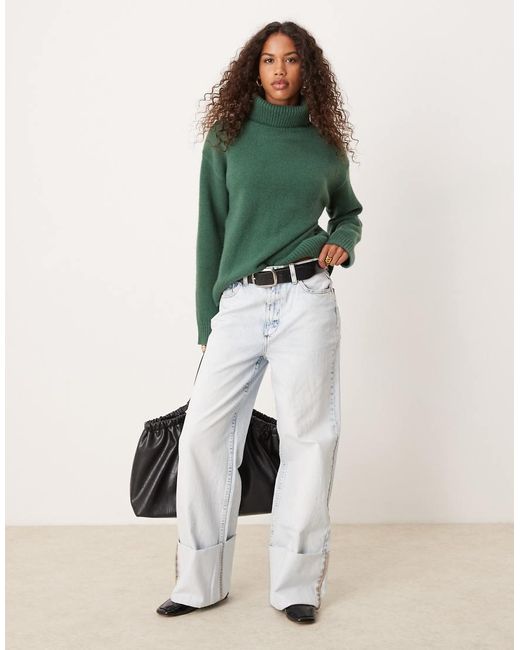 Maglione Con Collo Alto di Glamorous in Green