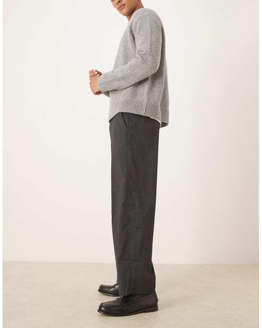 Abercrombie & Fitch Black Soft-touch Smart baggy Trouser for men