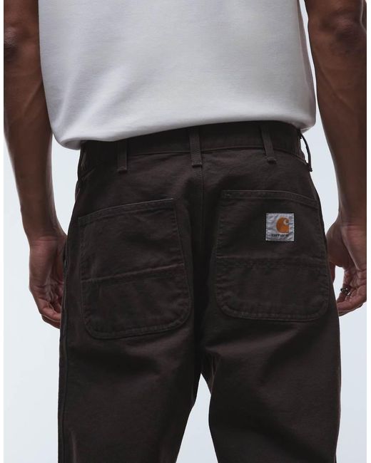 Carhartt Simpele Broek Met Rechte Pijpen in het Brown voor heren
