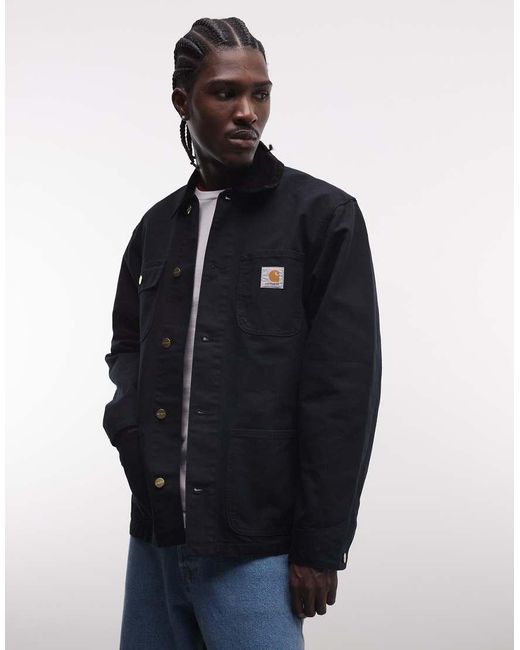 Carhartt Blue Michigan Coat for men