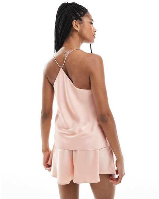True Decadence Pink Cami Top Pyjama Set