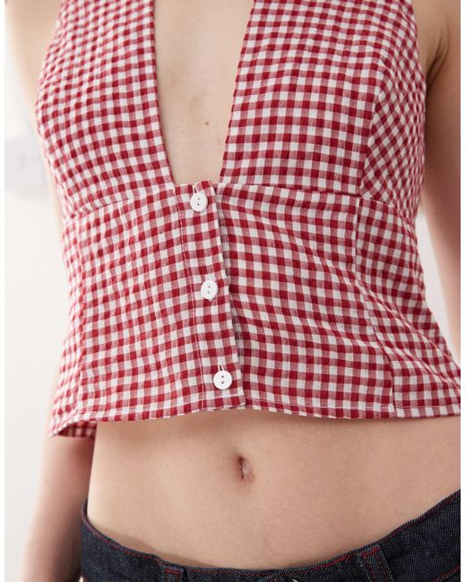 Collusion Multicolor Halter Neck Top