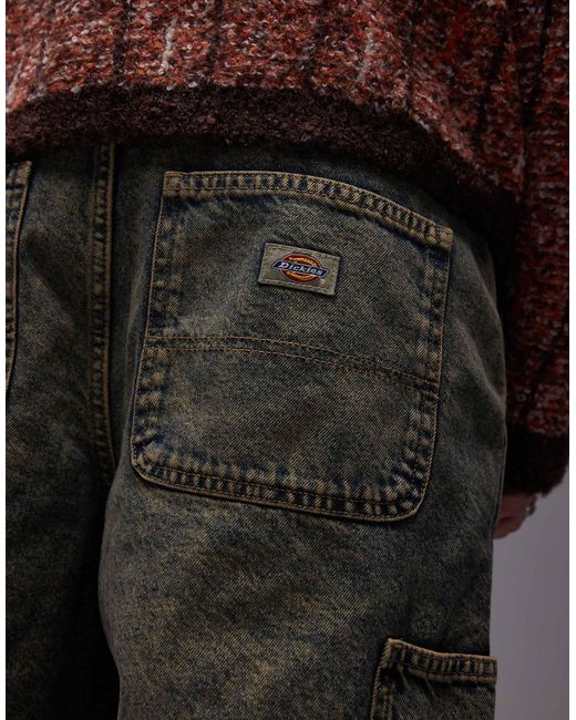 Dickies – madison – loose-fit-jeans-shorts in Gray für Herren