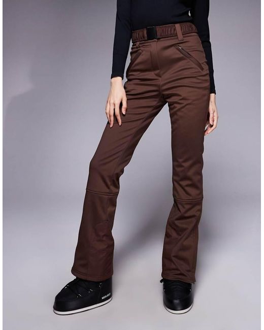 ASOS 4505 Ski & Snow Blue Asos 4505 Tall Ski Soft Shell Straight Leg Belted Ski Trousers