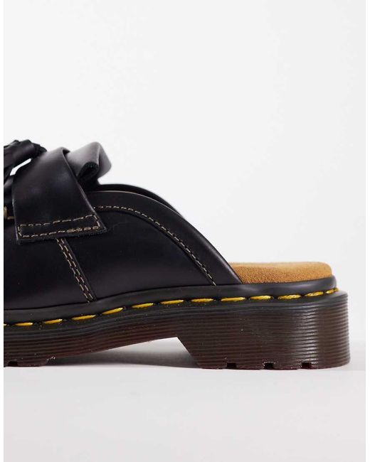 Dr. Martens Black Adrian Tassel Mule
