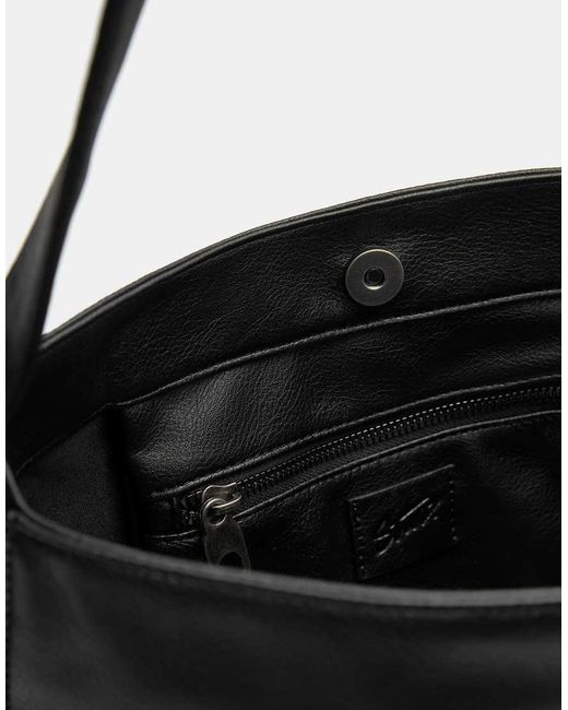 Pull&Bear Black Embellished Shopper Bag for men