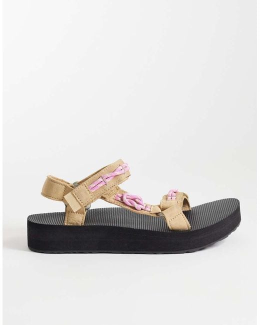 Teva Black Midform Universal Knotted Sandals