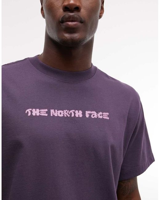 The North Face Purple Logo Twist Relaxed T-shirt for men
