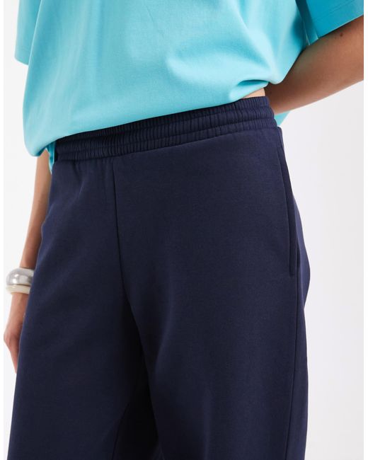 ASOS Blue Cuffed Brushback joggers