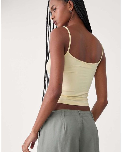 Top Con Spalline Sottili di Stradivarius in Gray