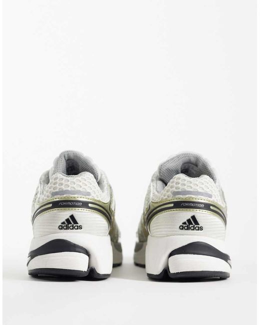 Adidas Originals White Adistar Control 5 Sneakers for men