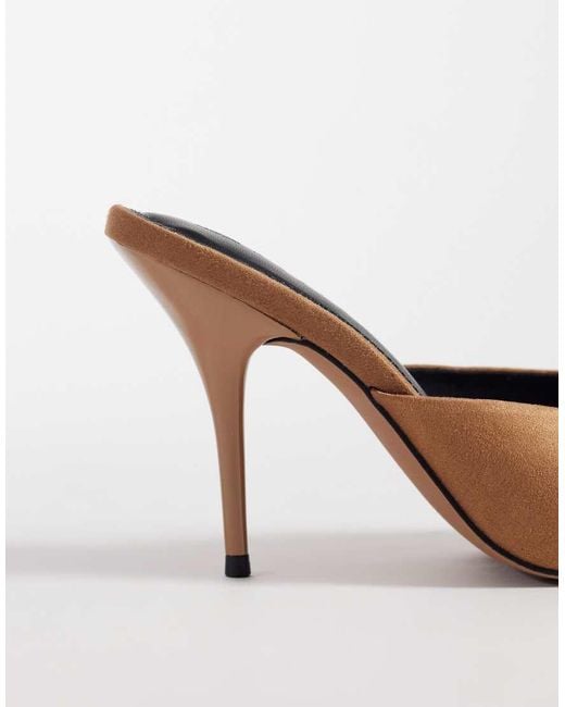 ASOS White Nighty High Heeled Mules