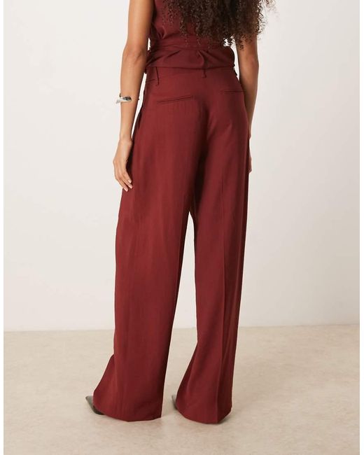 Mango Brown Tailo baggy Trouser Co-ord