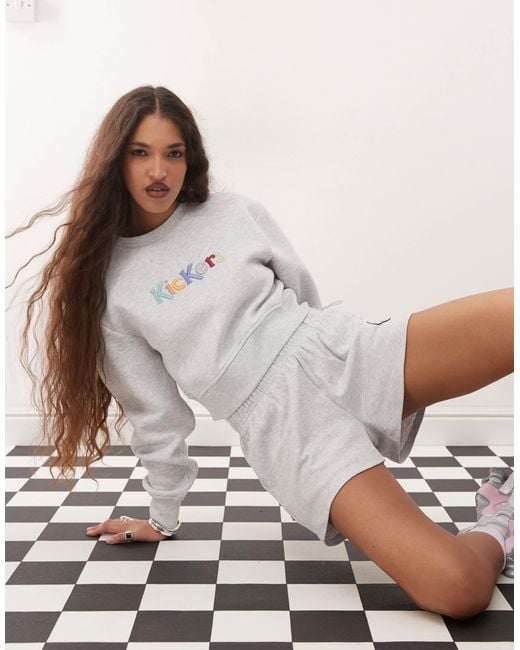 Kickers Brown Crop Sweatshirt