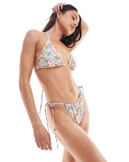 Pieces Multicolor Bikini Bottom Co-ord