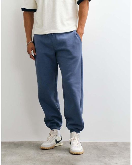 ASOS Essentials Oversized Jogger in het Blue voor heren
