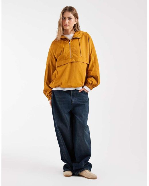& Other Stories Orange Pure Nylon Short Jacket