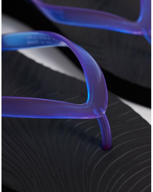 Sleeper Blue Tapered Platform Flip Flops