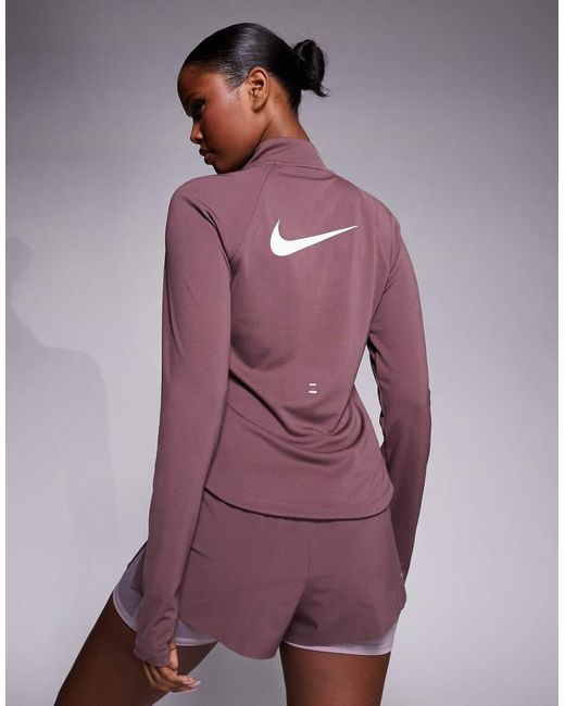 Nike Purple Nike Swift Running 2-in-1 Shorts