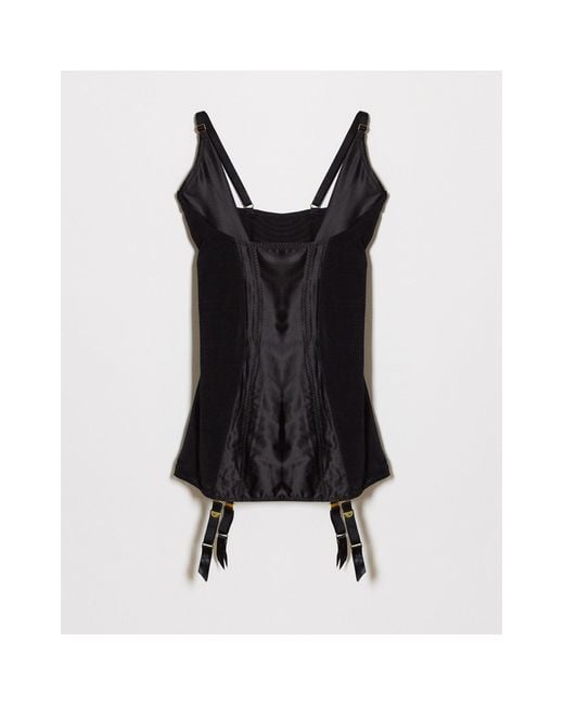 Ann Summers Black Besotted Shapewear Cami Suspender