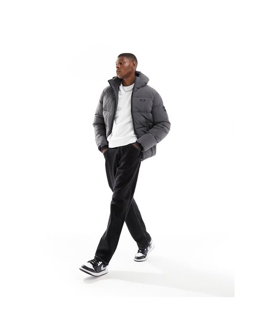 Doudoune en nylon à effet froissé Calvin Klein pour homme en coloris Noir |  Lyst