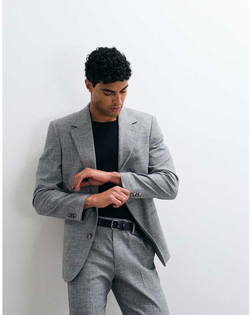 ASOS Gray Skinny Suit Jacket for men