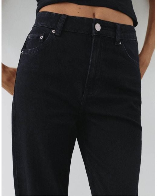 Pull&Bear Black High-waist Slim Fit Jeans