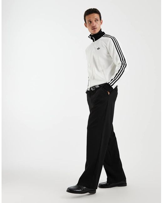 Adidas Originals White Classic Track Top for men