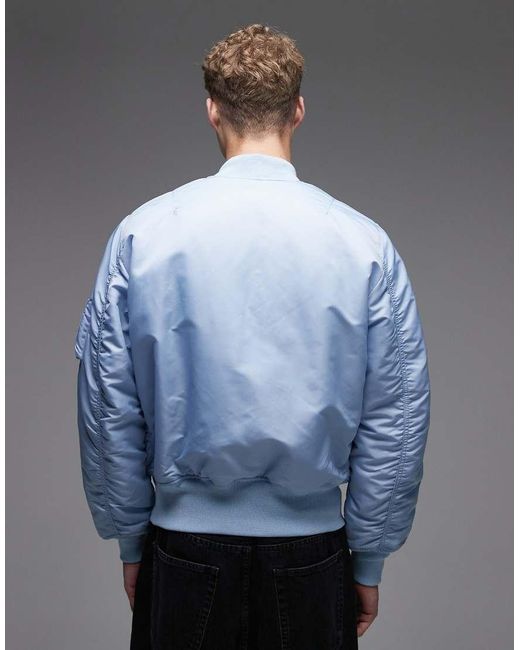 Alpha Industries Blue Bomber Jacket for men