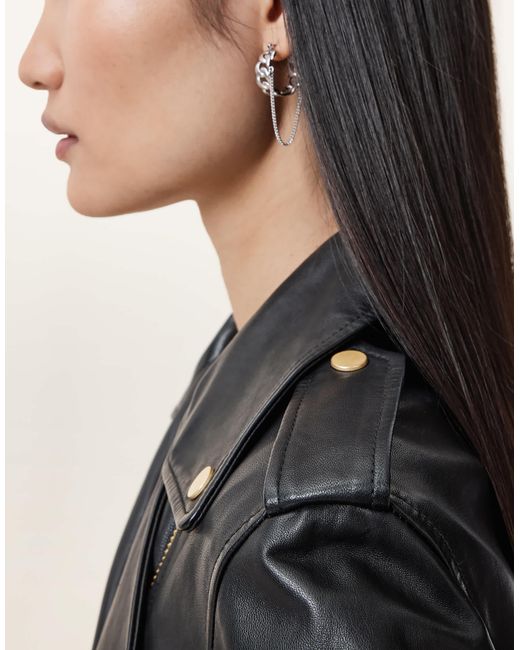 AllSaints Black – balfern – bikerjacke