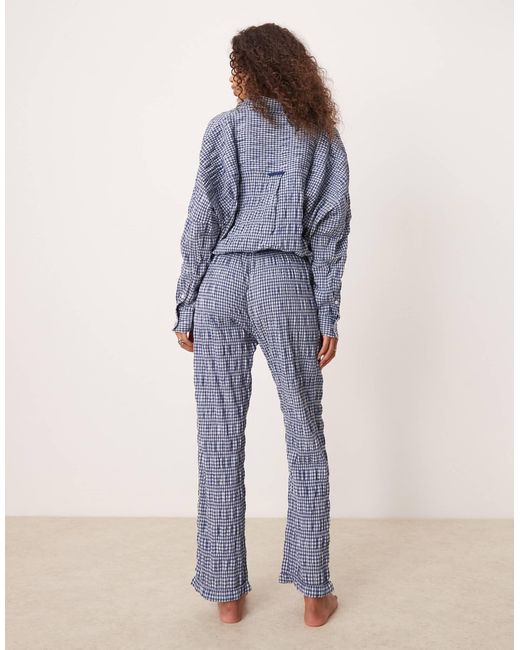 Free People Blue – strukturierte pyjama-hose