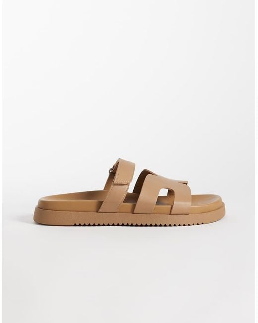 Steve Madden Brown Missile Sandal With Straps