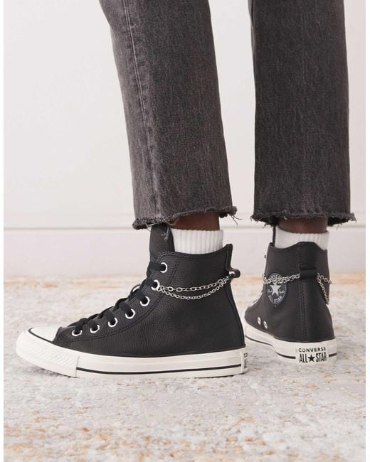 Converse Black Chuck Taylor All Star Hi Trainers