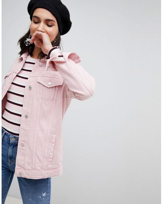 Stradivarius Oversized Denim Jacket in 
