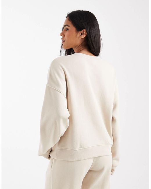 Sweat d'ensemble à col ras ONLY en coloris Natural