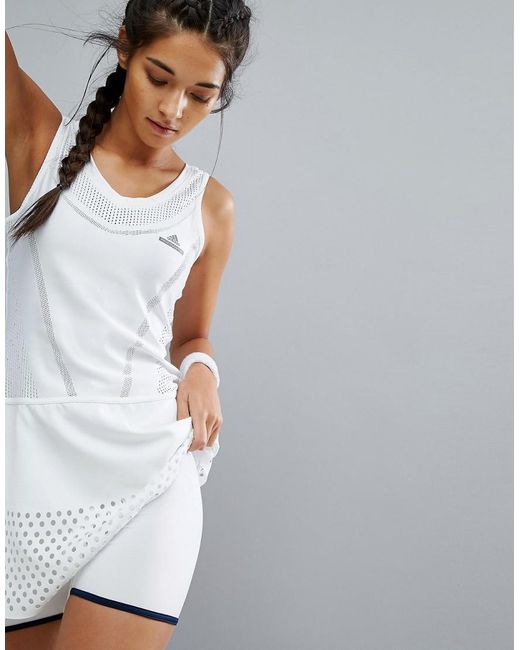 adidas by Stella McCartney テニスドレス ホワイト S ADIDAS by