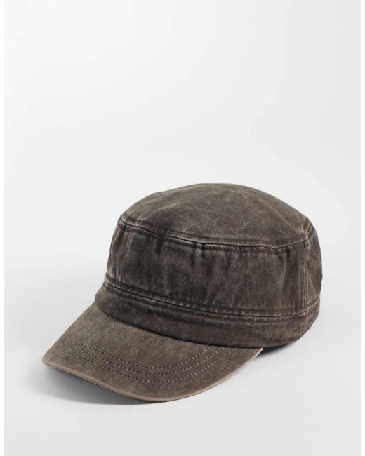 Cappello Utility Slavato di SUI AVA in Gray