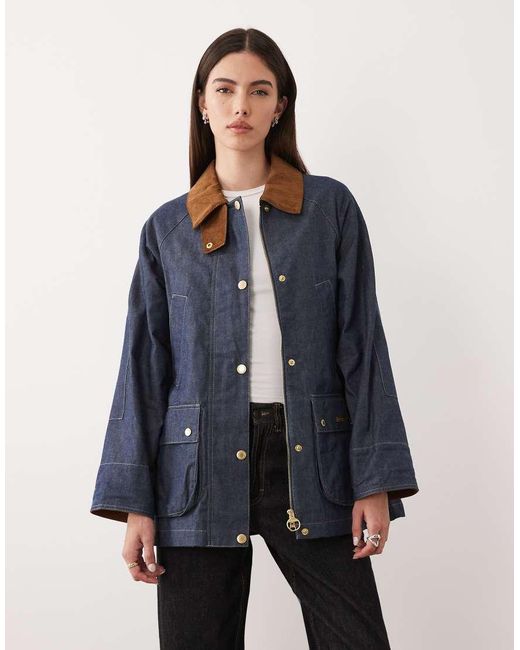 Barbour Blue Re-engineered Asker Funnel Neck Jacket
