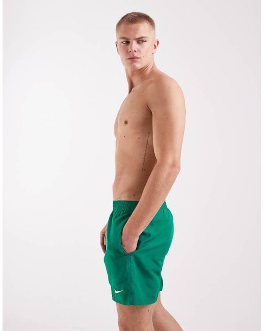 Nike Green Nike 5 Inch Volley Swim Shorts for men