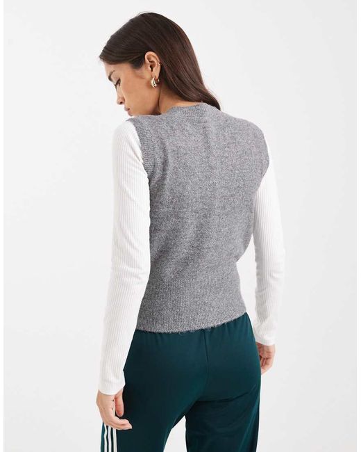 Gilet di New Look in Gray