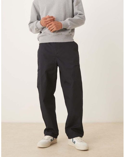 ARKET Black Minimal Cargo Pants for men