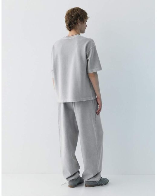 Pull&Bear Gray Skater joggers for men