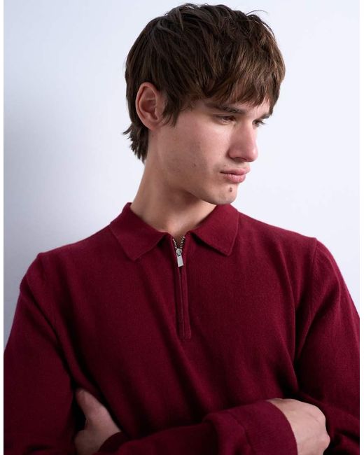 Polo Basic di Topman in Red da Uomo